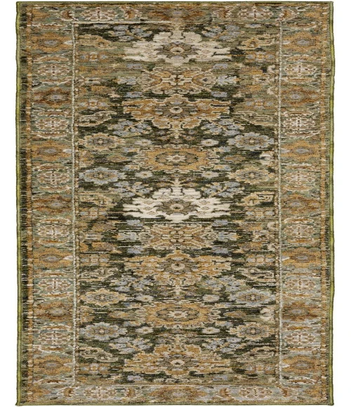 Oriental Weavers ANDORRA 2417b Green/Gold Rug 3'3X5'2