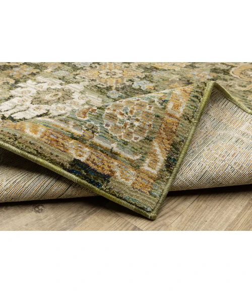 Oriental Weavers ANDORRA 2417b Green/Gold Rug 3'3X5'2