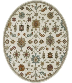 Oriental Weavers Andorra 2419B Ivory/ Multi 7 Ft.10 In. Round Rug