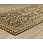 Oriental Weavers Andorra 2431A Brown/ Gold 2 Ft. 3 In. X 8 Ft. Runner Rug