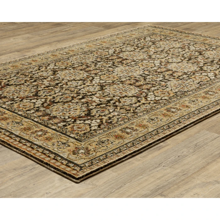 Oriental Weavers ANDORRA 2431a Brown/Gold Rug 3'3X5'2