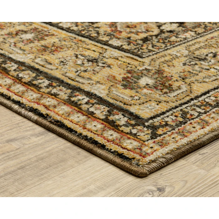 Oriental Weavers ANDORRA 2431a Brown/Gold Rug 3'3X5'2