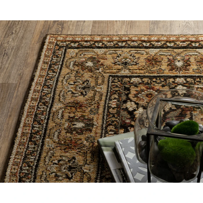 Oriental Weavers ANDORRA 2431a Brown/Gold Rug 3'3X5'2