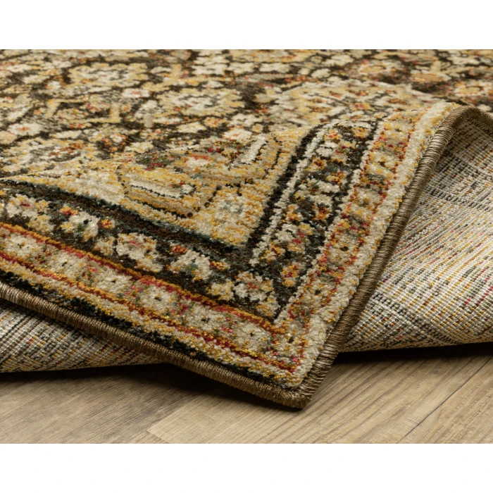 Oriental Weavers ANDORRA 2431a Brown/Gold Rug 3'3X5'2