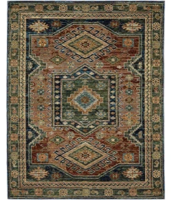 Oriental Weavers Andorra 2442A Blue/ Multi 5 Ft. 3 In. X 7 Ft. 3 In. Rectangle Rug