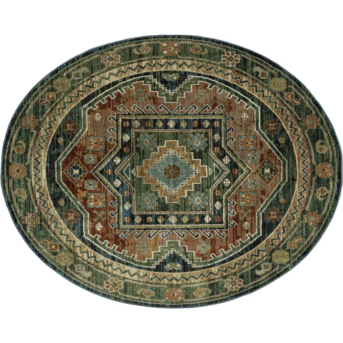 Oriental Weavers ANDORRA 2442a Blue/Multi Rug 2' 3X8'