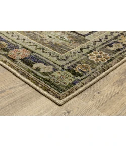 Oriental Weavers Andorra 2442D Green/ Multi 5 Ft. 3 In. X 7 Ft. 3 In. Rectangle Rug