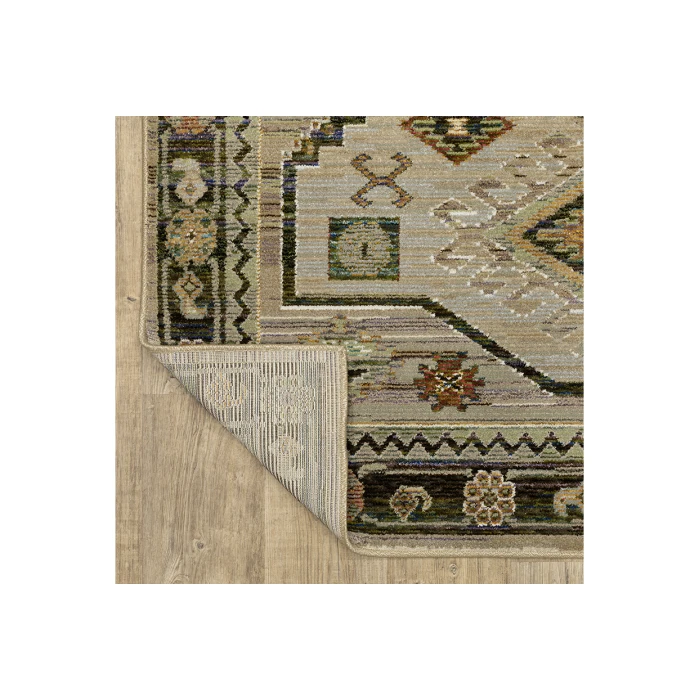 Oriental Weavers ANDORRA 2442d Green/Multi Rug 2'3X8'