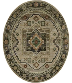 Oriental Weavers Andorra 2442D Green/ Multi 7 Ft.10 In. Round Rug