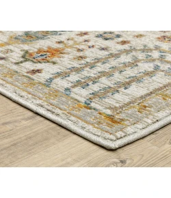 Oriental Weavers Andorra 2449B Ivory/ Multi 6 Ft. 7 In. X 9 Ft. 6 In. Rectangle Rug