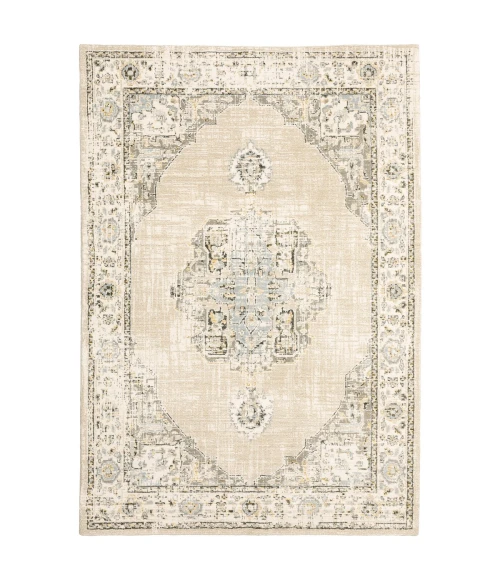 Oriental Weavers Area Rug Andorra 303D0 Beige 5' 3" X  7' 3"