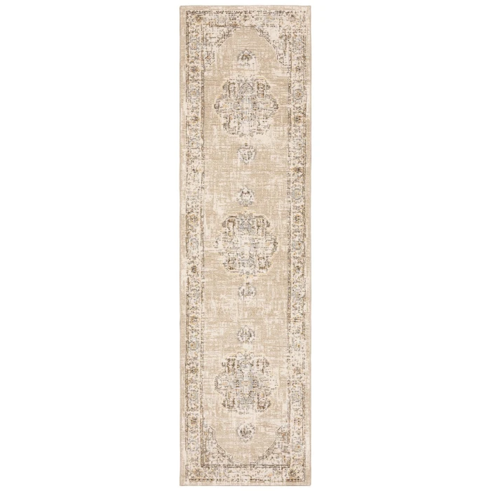 Oriental Weavers Area Rug Andorra 303D0 Beige 2' 6" X 12' 0" Runner