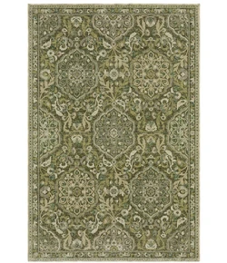 Oriental Weavers ANDORRA Green 3709C 8ft. 6in. X 11ft. 7in. Rect. Rug