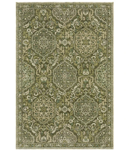 Oriental Weavers ANDORRA Green 3709C 8ft. 6in. X 11ft. 7in. Rect. Rug