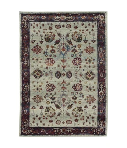 Oriental Weavers Andorra 6842D Stone/ Red Area Rug 10 ft. 0 in. X 13 ft. 2 in. Rectangle