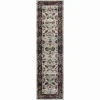 Oriental Weavers Andorra 6842D Stone/ Red Area Rug 2 ft. 3 in. X 8 ft. 0 in. Runner
