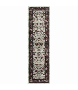 Oriental Weavers Andorra 6842D Stone/ Red Area Rug 10 ft. 0 in. X 13 ft. 2 in. Rectangle