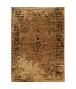 Oriental Weavers Andorra 6845D Gold/ Brown Area Rug 3 ft. 3 in. X 5 ft. 2 in. Rectangle