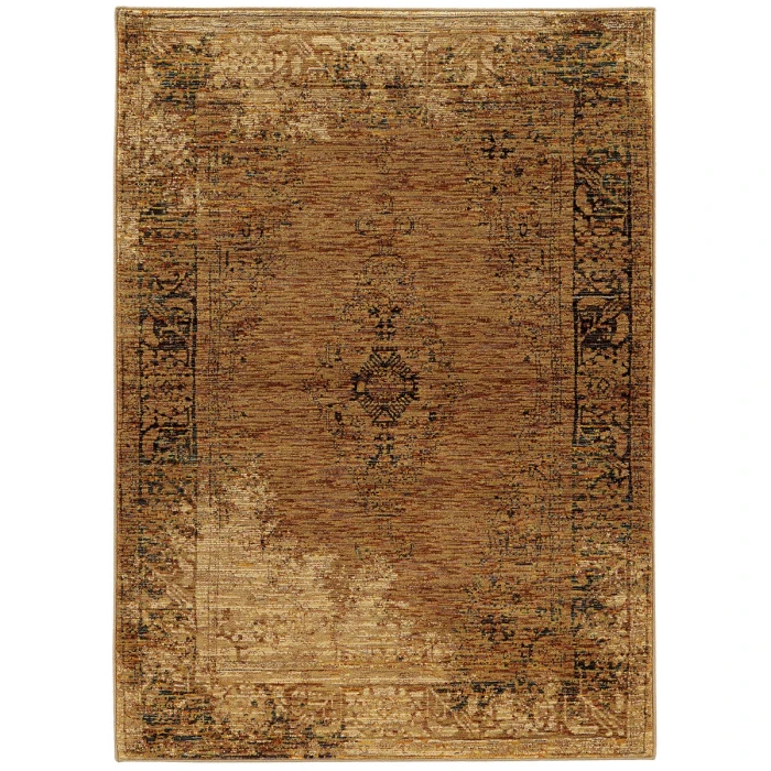 Oriental Weavers Area Rug Andorra 6845D Gold 1'10" X  3' 2"