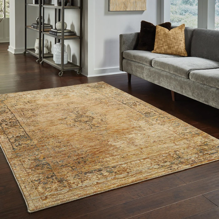 Oriental Weavers Area Rug Andorra 6845D Gold 1'10" X  3' 2"