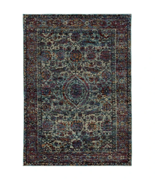 Oriental Weavers Area Rug Andorra 6846B Blue 8' 6" X 11' 7"