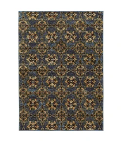 Oriental Weavers Andorra 6883C Blue/ Gold Area Rug 3 ft. 3 in. X 5 ft. 2 in. Rectangle