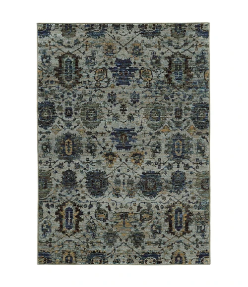 Oriental Weavers Area Rug Andorra 7120A Blue 8' 6" X 11' 7"