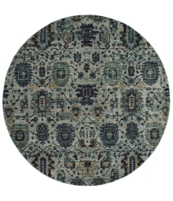 Oriental Weavers Andorra 7120A Blue/ Navy Area Rug 8 ft. 6 in. X 11 ft. 7 in. Rectangle