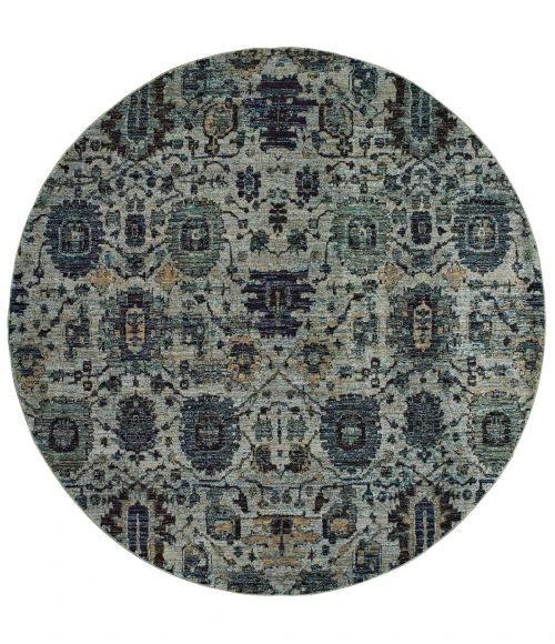 Oriental Weavers Area Rug Andorra 7120A Blue 8' 6" X 11' 7"