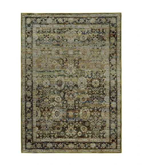 Oriental Weavers Area Rug Andorra 7125C Green 5' 3" X  7' 3"