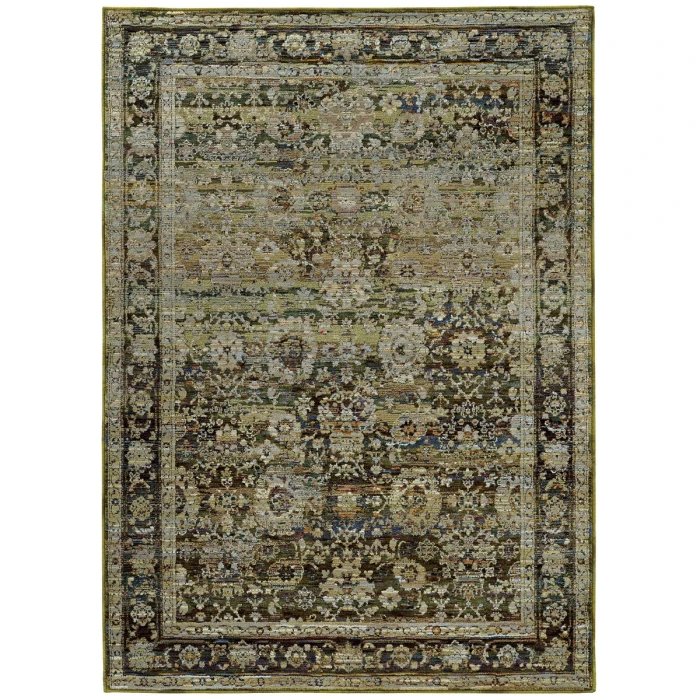 Oriental Weavers Area Rug Andorra 7125C Green 7'10" X 10'10"