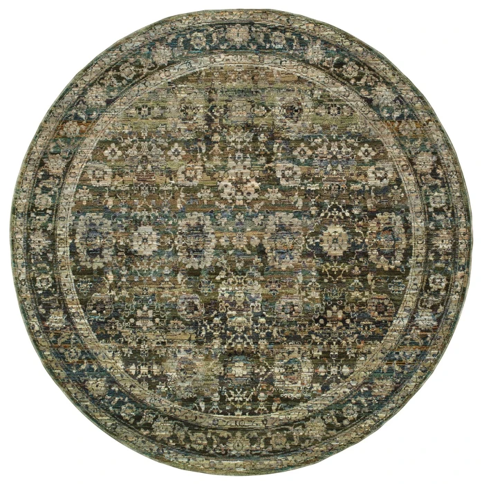 Oriental Weavers Area Rug Andorra 7125C Green 7'10" X 10'10"
