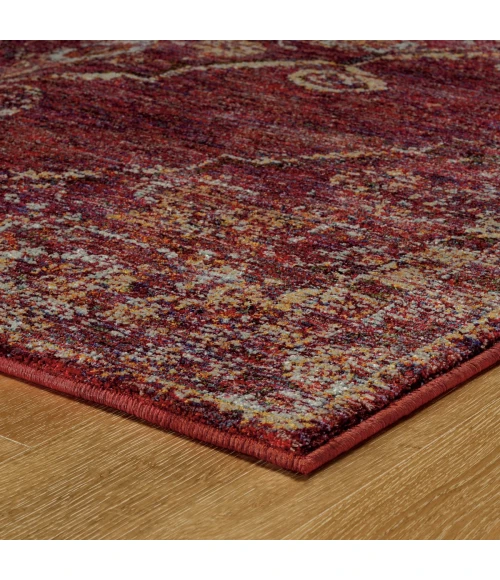 Oriental Weavers Area Rug Andorra 7135E Red 3' 3" X  5' 2"