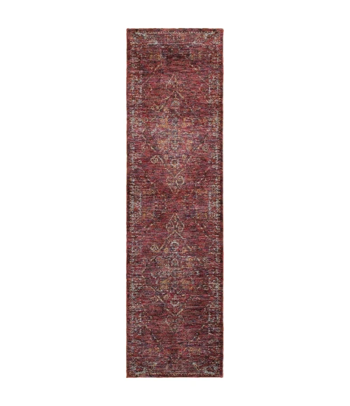 Oriental Weavers Area Rug Andorra 7135E Red 3' 3" X  5' 2"