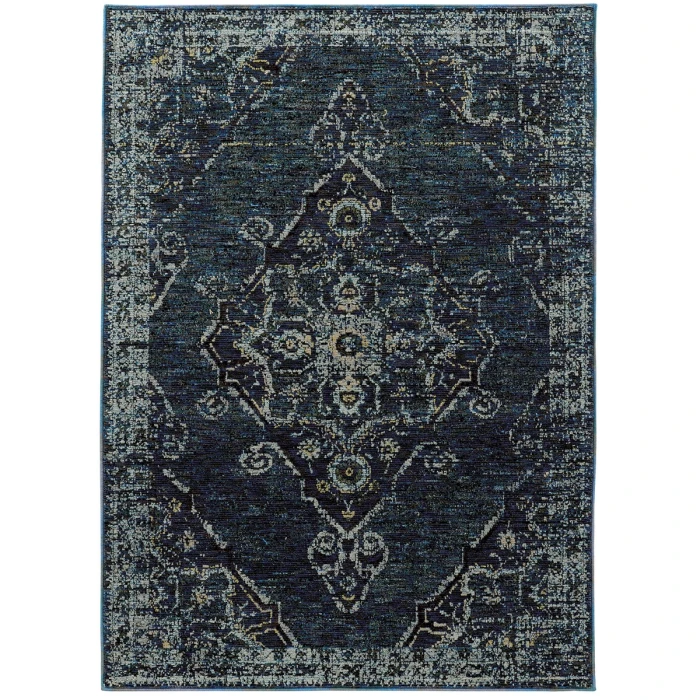 Oriental Weavers Area Rug Andorra 7135F Blue 1'10" X  3' 2"