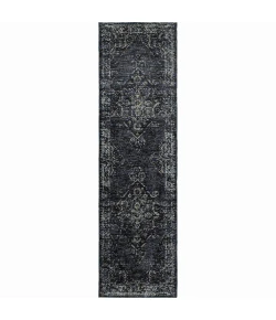 Oriental Weavers Andorra 7135F Blue/ Blue Area Rug 2 ft. 6 in. X 12 ft. 0 in. Runner