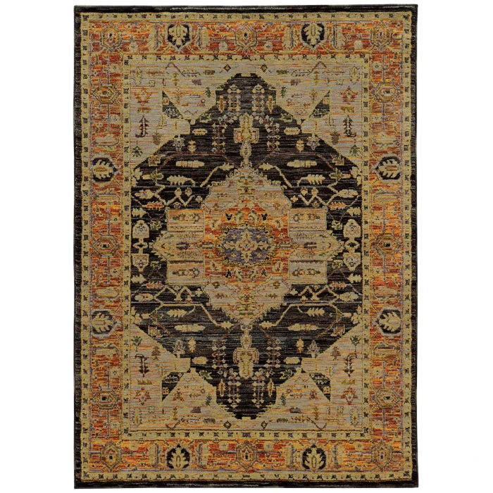 Oriental Weavers Area Rug Andorra 7138B Gold 1'10" X  3' 2"