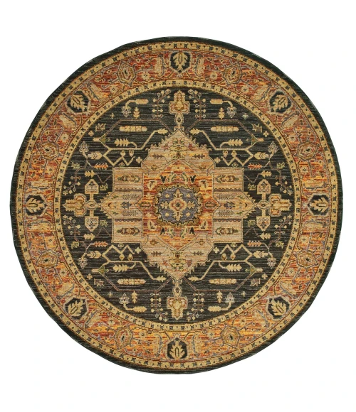 Oriental Weavers Area Rug Andorra 7138B Gold 7'10"