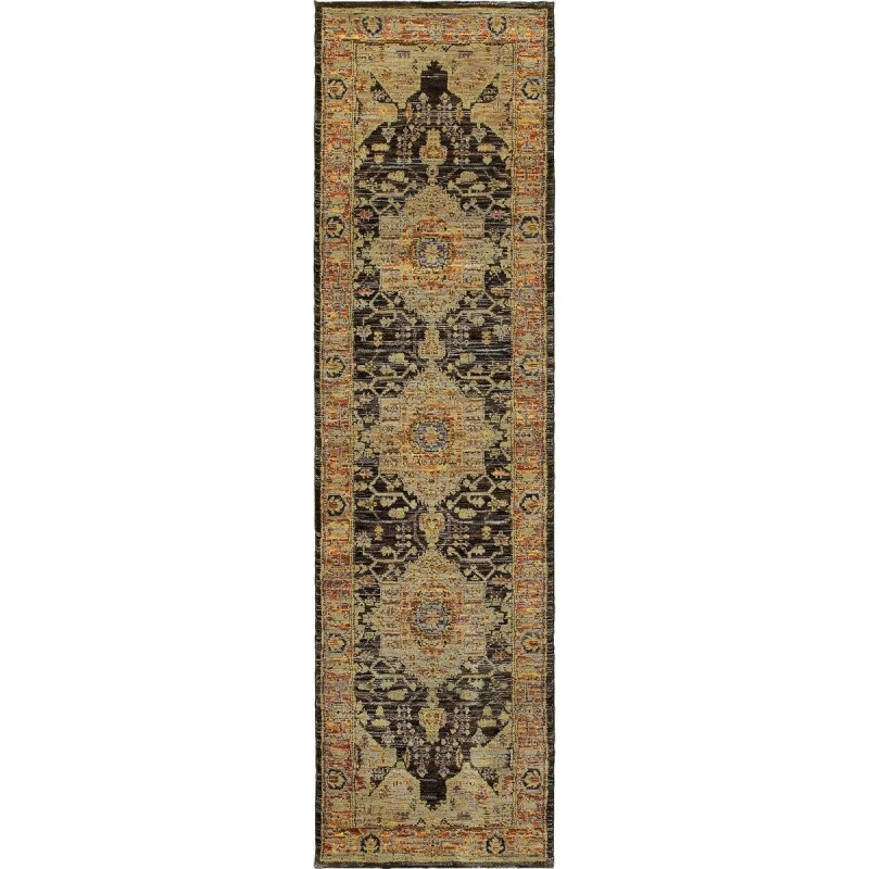 Oriental Weavers Area Rug Andorra 7138B Gold 3' 3" X  5' 2"