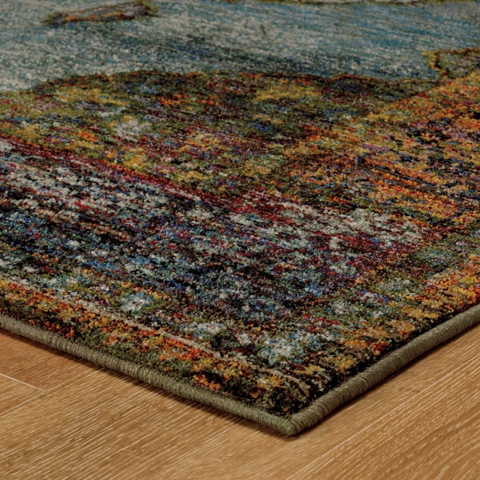 Oriental Weavers Area Rug Andorra 7139A Blue 7'10" X 10'10"