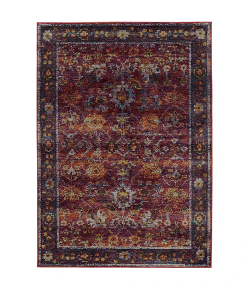 Oriental Weavers Area Rug Andorra 7153A Red 8' 6" X 11' 7"