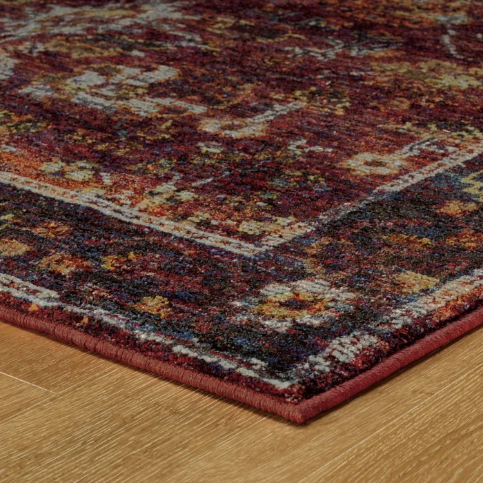 Oriental Weavers Area Rug Andorra 7153A Red 2' 3" X  8' 0" Runner