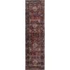 Oriental Weavers Andorra 7153A Red/ Purple Area Rug 2 ft. 3 in. X 8 ft. 0 in. Runner