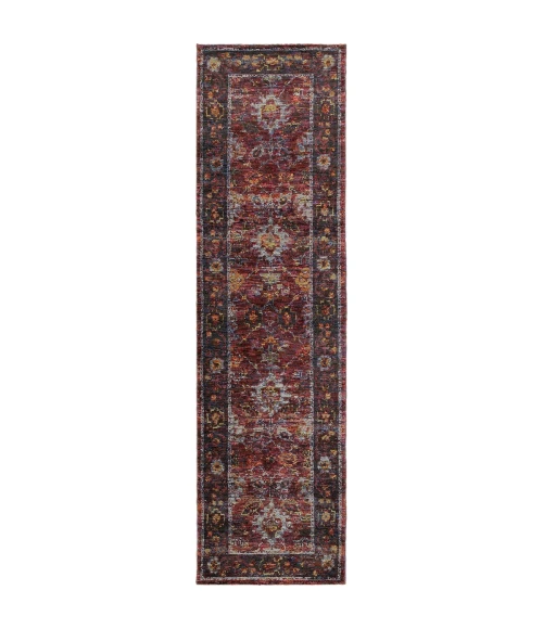 Oriental Weavers Area Rug Andorra 7153A Red 8' 6" X 11' 7"
