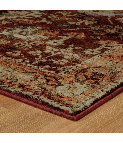 Oriental Weavers Area Rug Andorra 7154A Red 8' 6" X 11' 7"