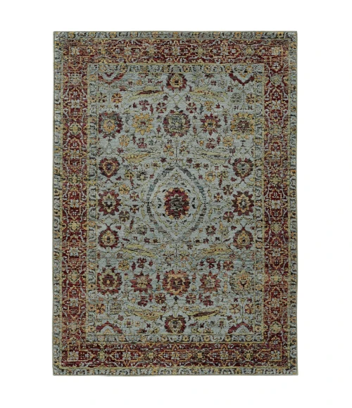 Oriental Weavers Area Rug Andorra 7155A Blue 8' 6" X 11' 7"