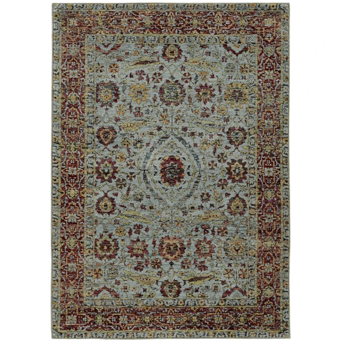Oriental Weavers Area Rug Andorra 7155A Blue 1'10" X  3' 2"