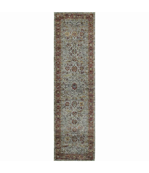 Oriental Weavers Area Rug Andorra 7155A Blue 8' 6" X 11' 7"