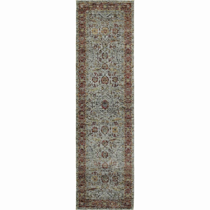 Oriental Weavers Area Rug Andorra 7155A Blue 1'10" X  3' 2"