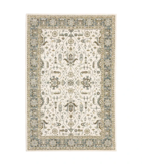Oriental Weavers Area Rug Andorra 9537P Ivory 5' 3" X  7' 3"